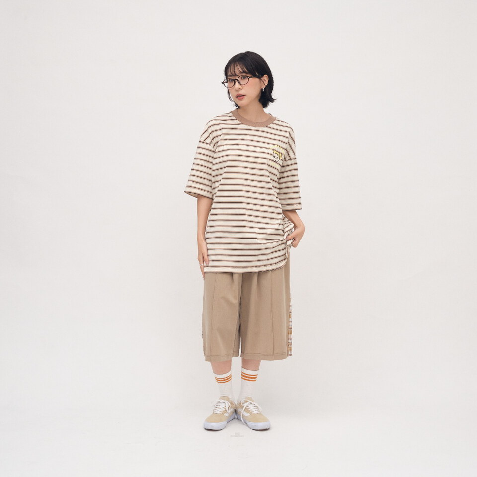 CRV0197-262 OSAMU GOODS 聯名條紋短袖TEE