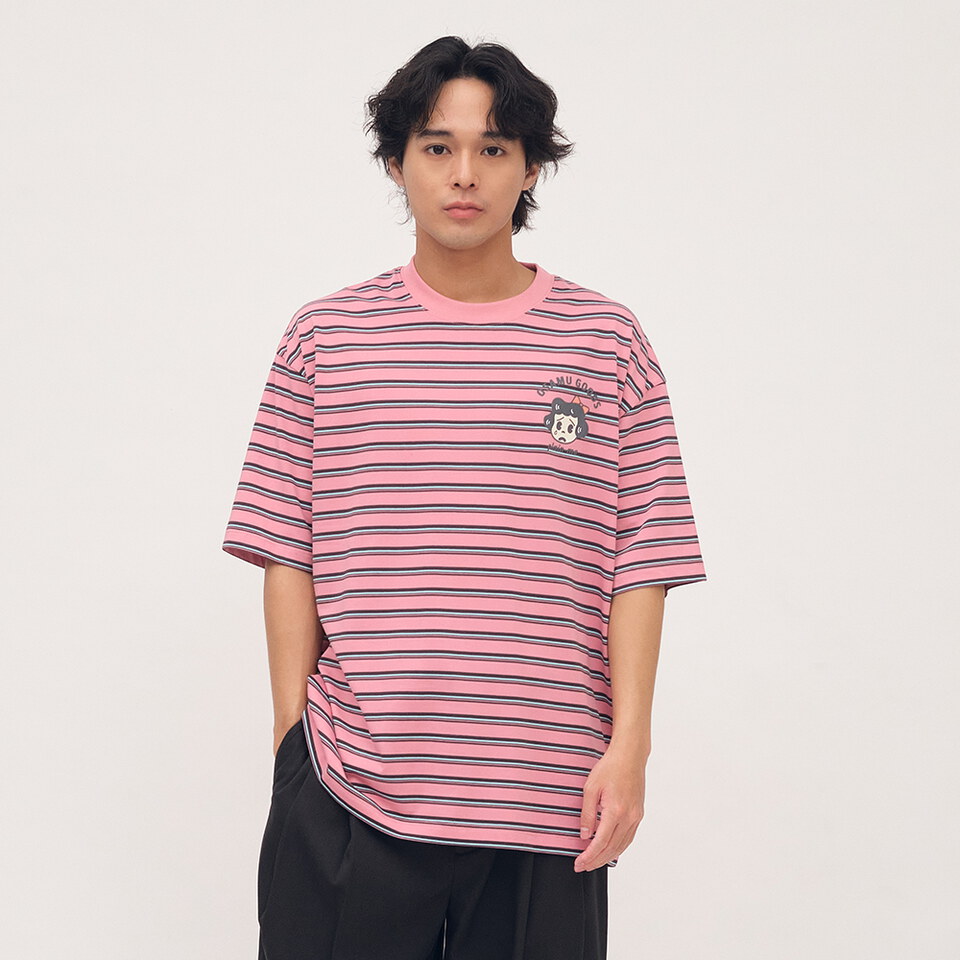 OSAMU GOODS 聯名條紋短袖TEE