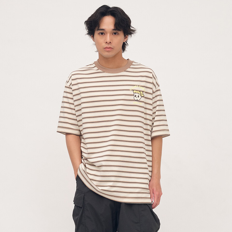 OSAMU GOODS 聯名條紋短袖TEE