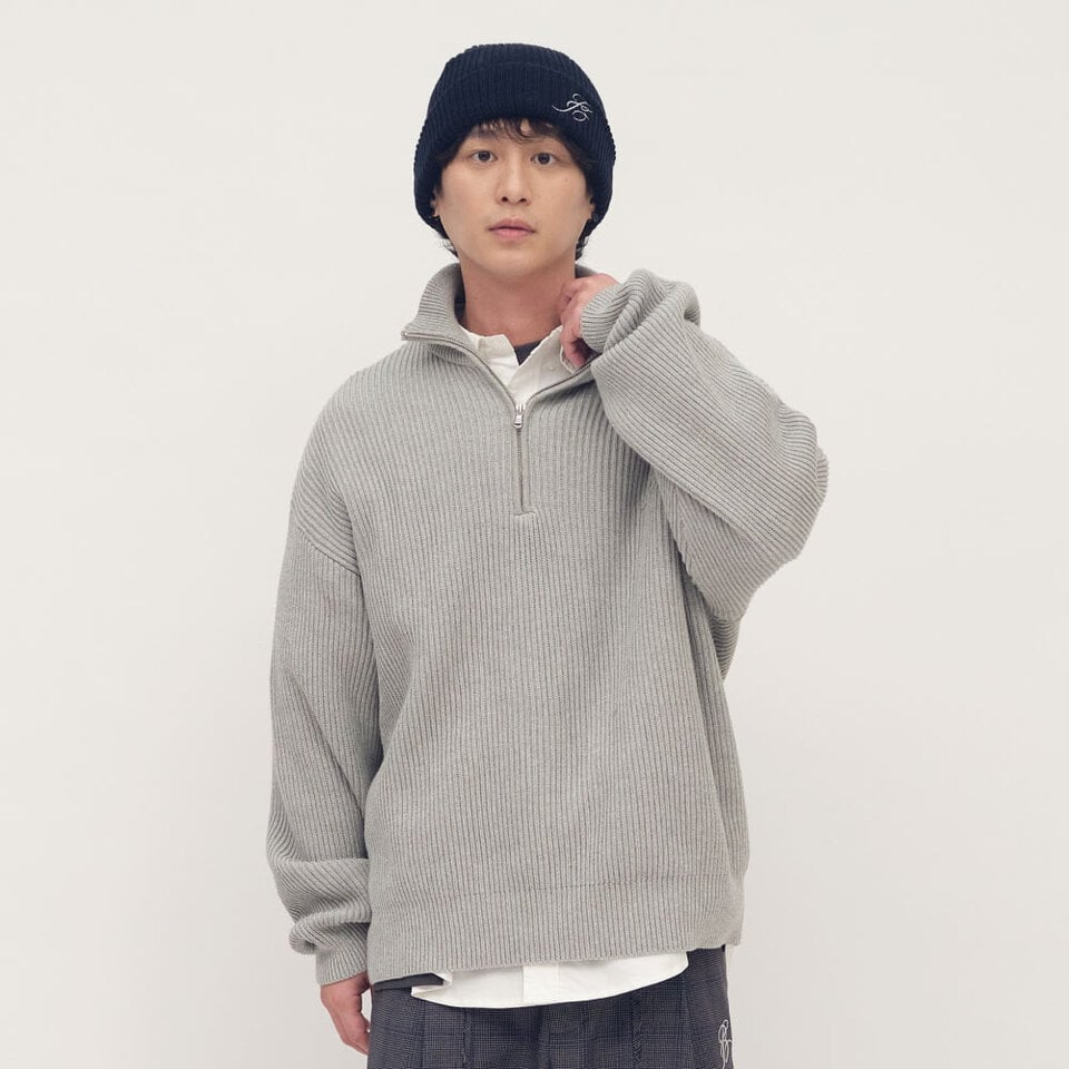 中信聯名立領針織套頭上衣