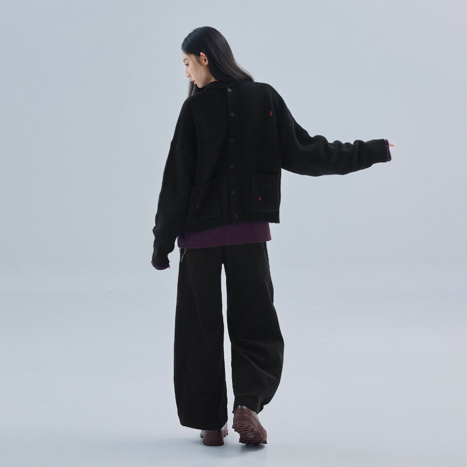CRV0320-262 melsign聯名可拆式拉鍊針織外套