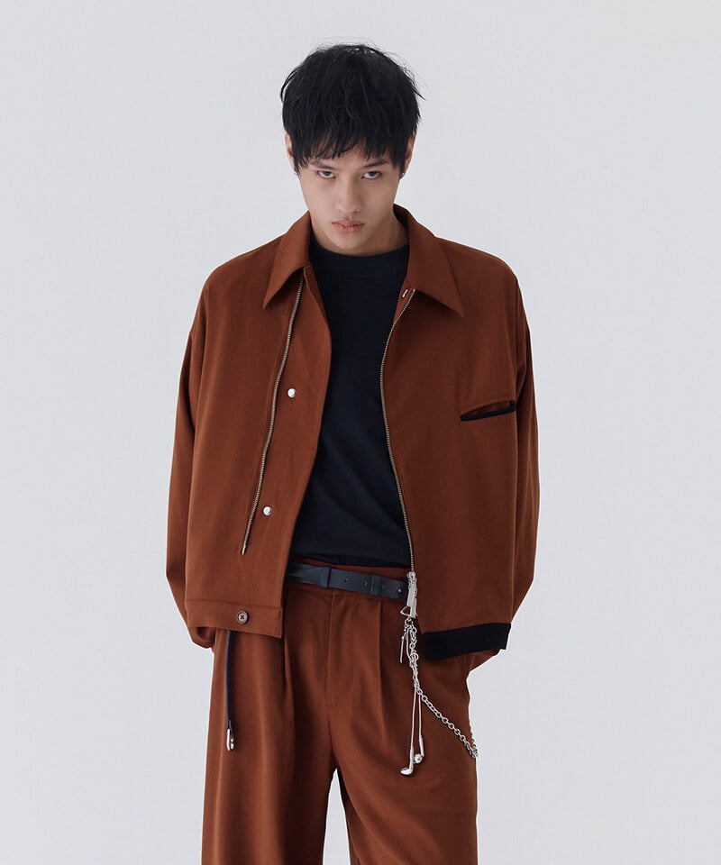 melsign聯名拉鍊西料夾克外套