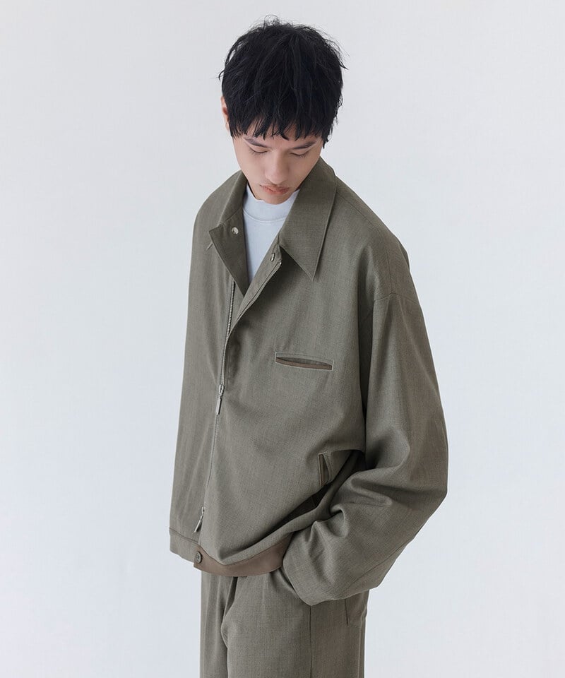 CRV1149-252 melsign聯名拉鍊西料夾克外套