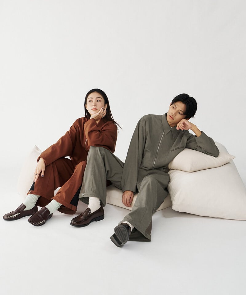 CRV1149-252 melsign聯名拉鍊西料夾克外套