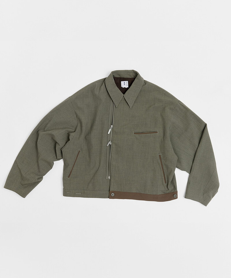 melsign聯名拉鍊西料夾克外套