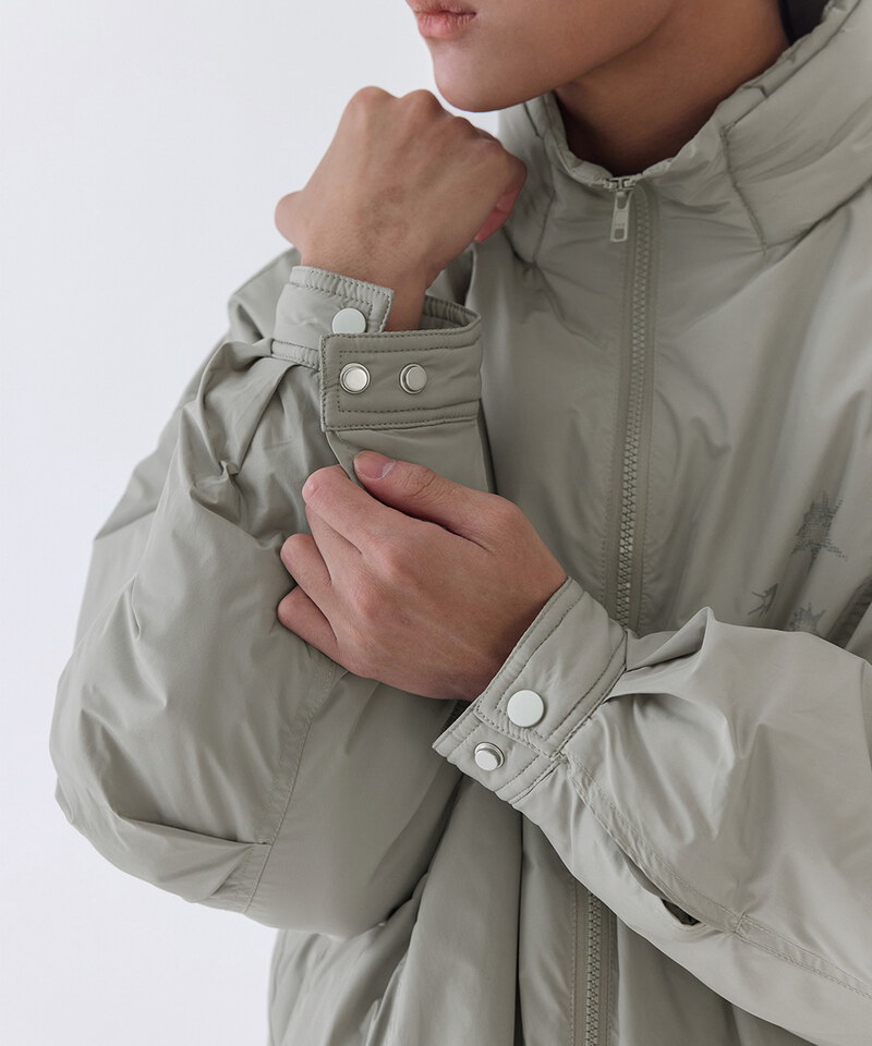 CRV1150-252 melsign聯名防潑水立領鋪棉外套