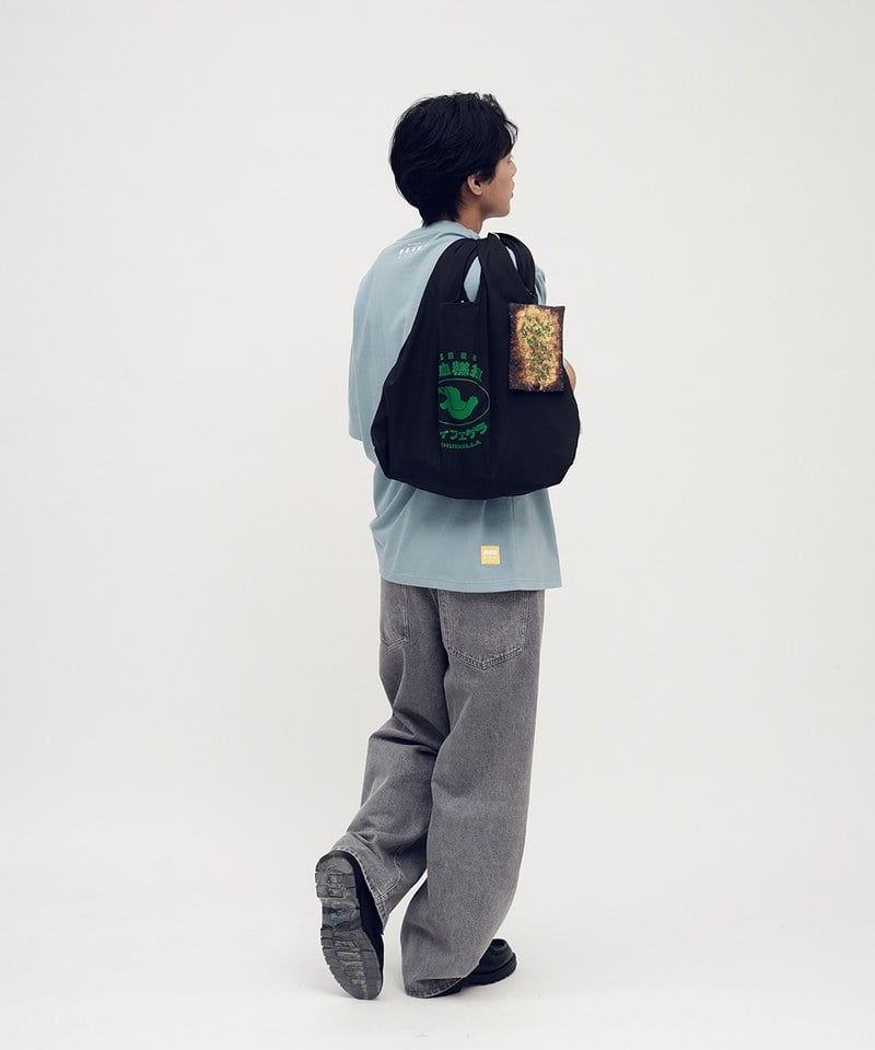好吉拉聯名豬血糕拉幼體購物袋