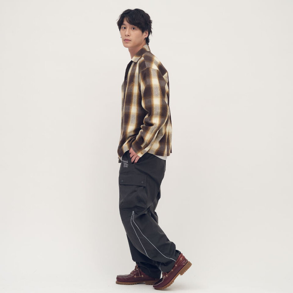 CRV3330-252 中信聯名格紋開領襯衫