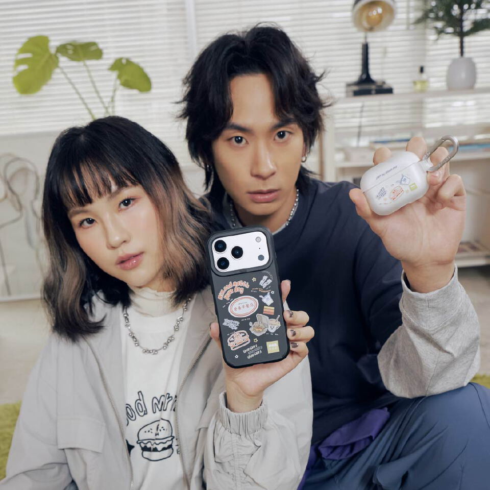 CRV39108-252 JNP早餐店塗鴉強悍防摔AirPods保護套