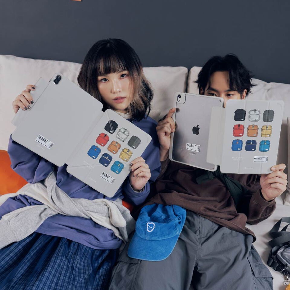 旅行小包強悍磁吸iPad三折保護殼