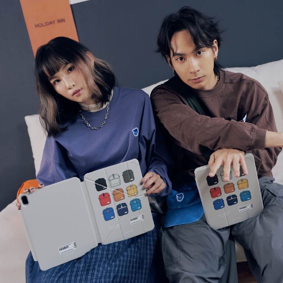 旅行小包強悍磁吸iPadY折保護殼