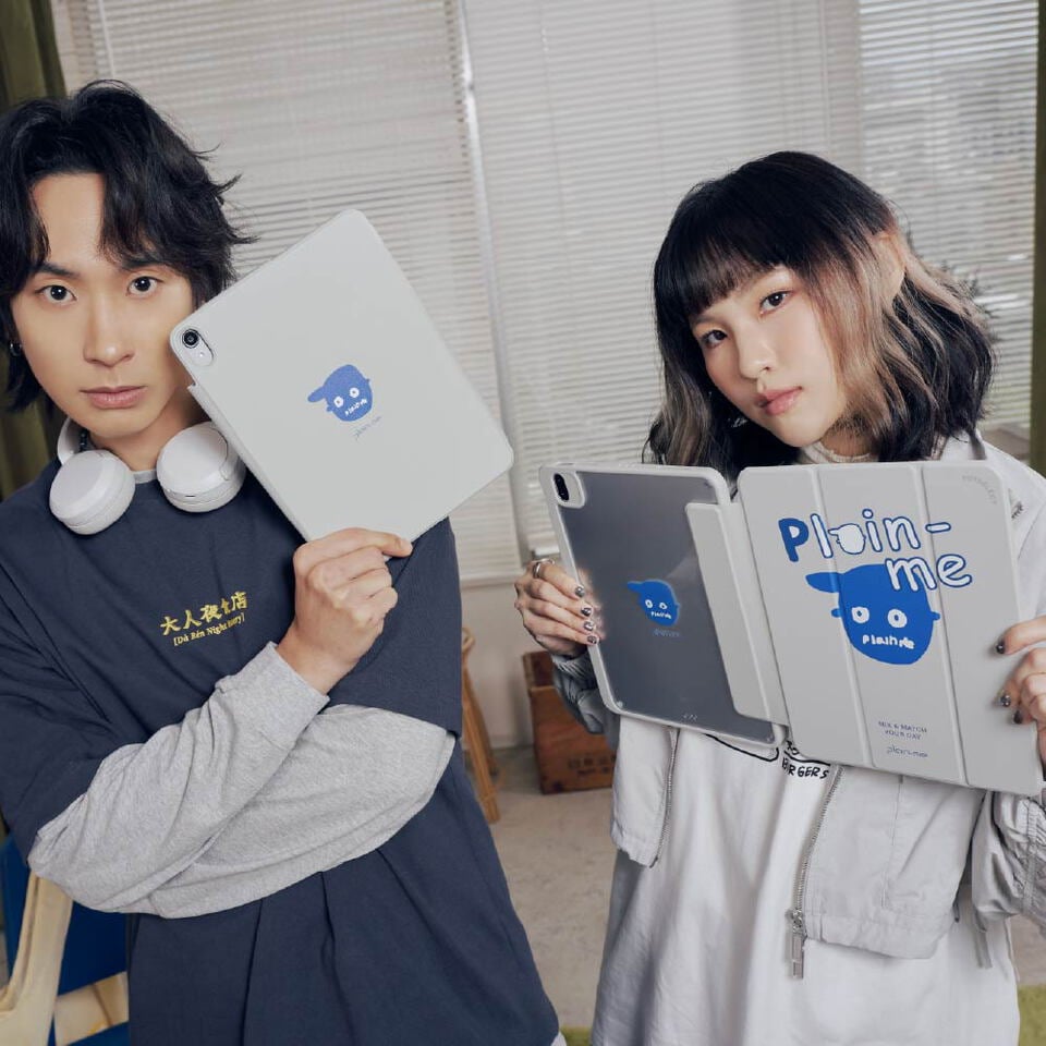 CRV39111-252 小P社長隨性搭強悍磁吸iPad三折保護殼