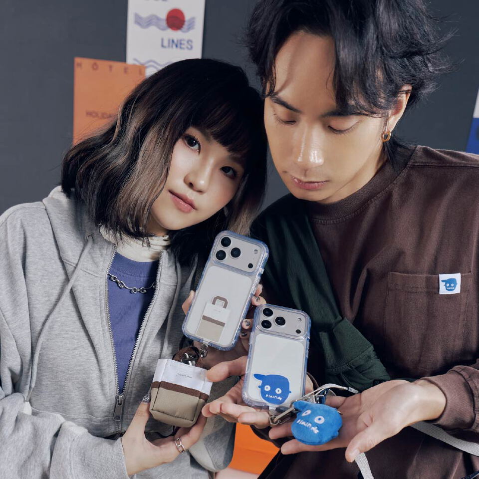 CRV39138-252 陪覓購物袋旋轉手機掛片/夾片