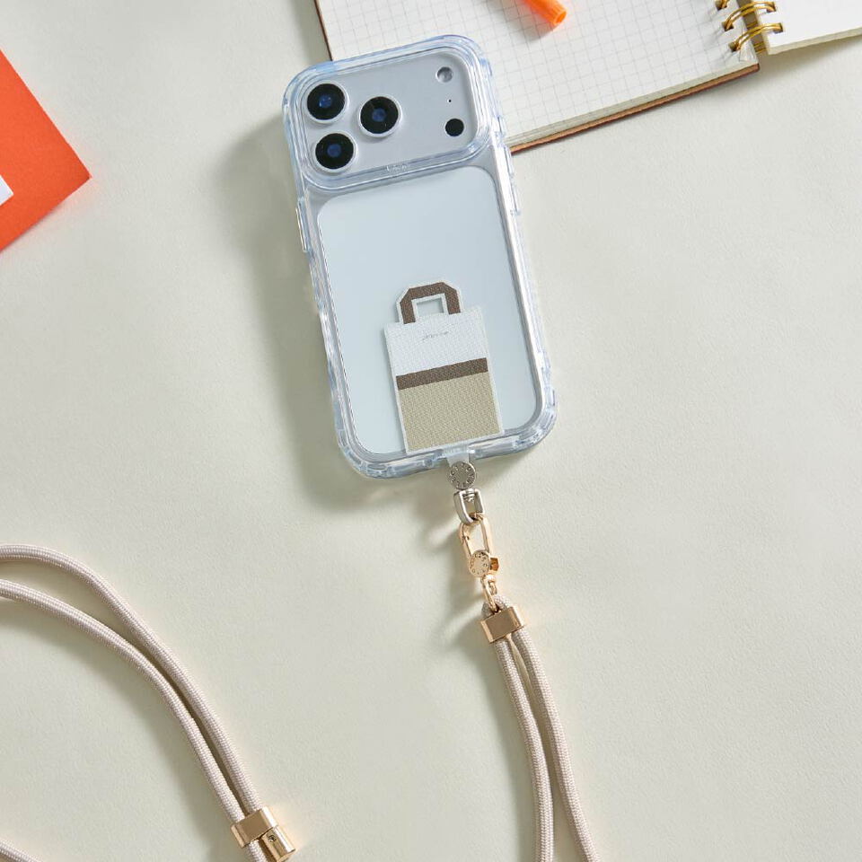 CRV39138-252 陪覓購物袋旋轉手機掛片/夾片