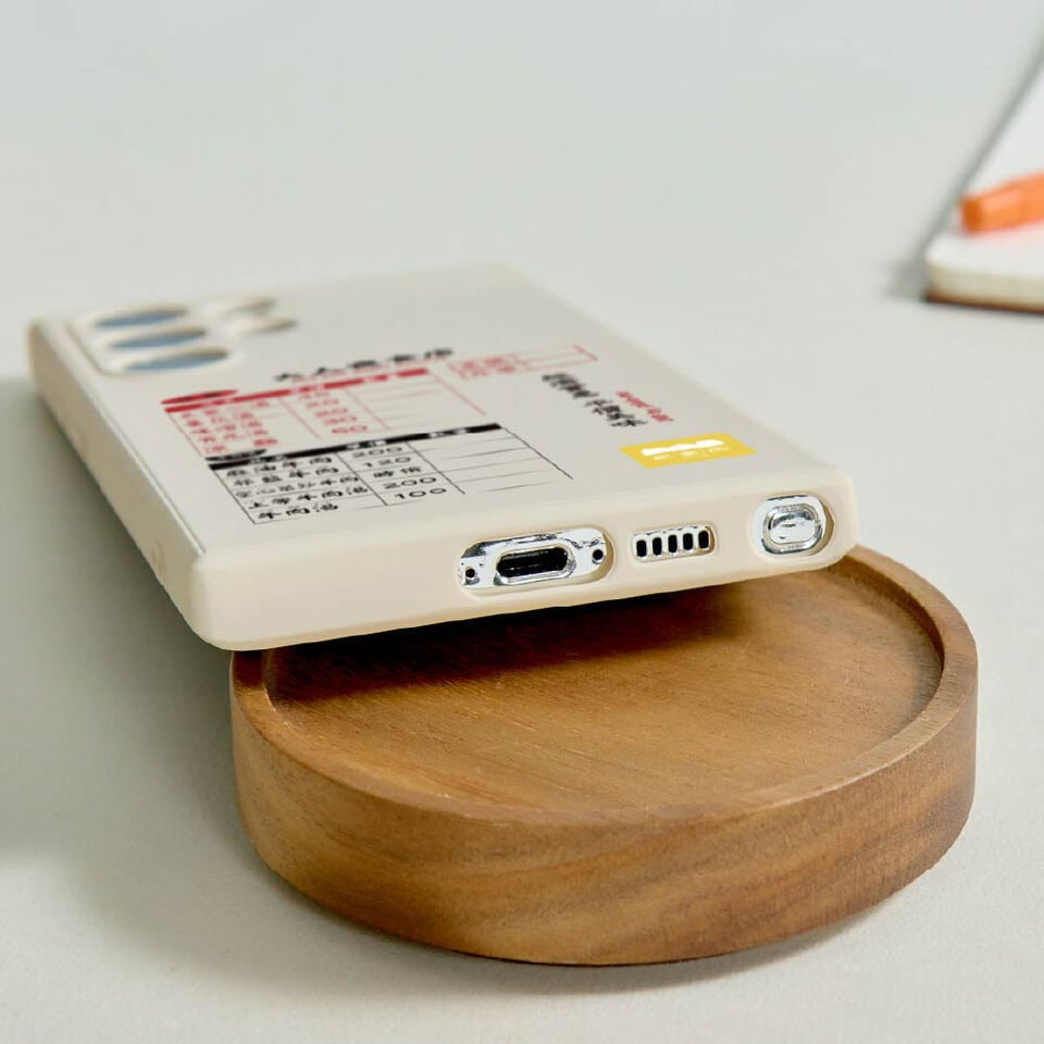 plain-me JNP大人夜食店純色矽膠SAMSUNG手機殼