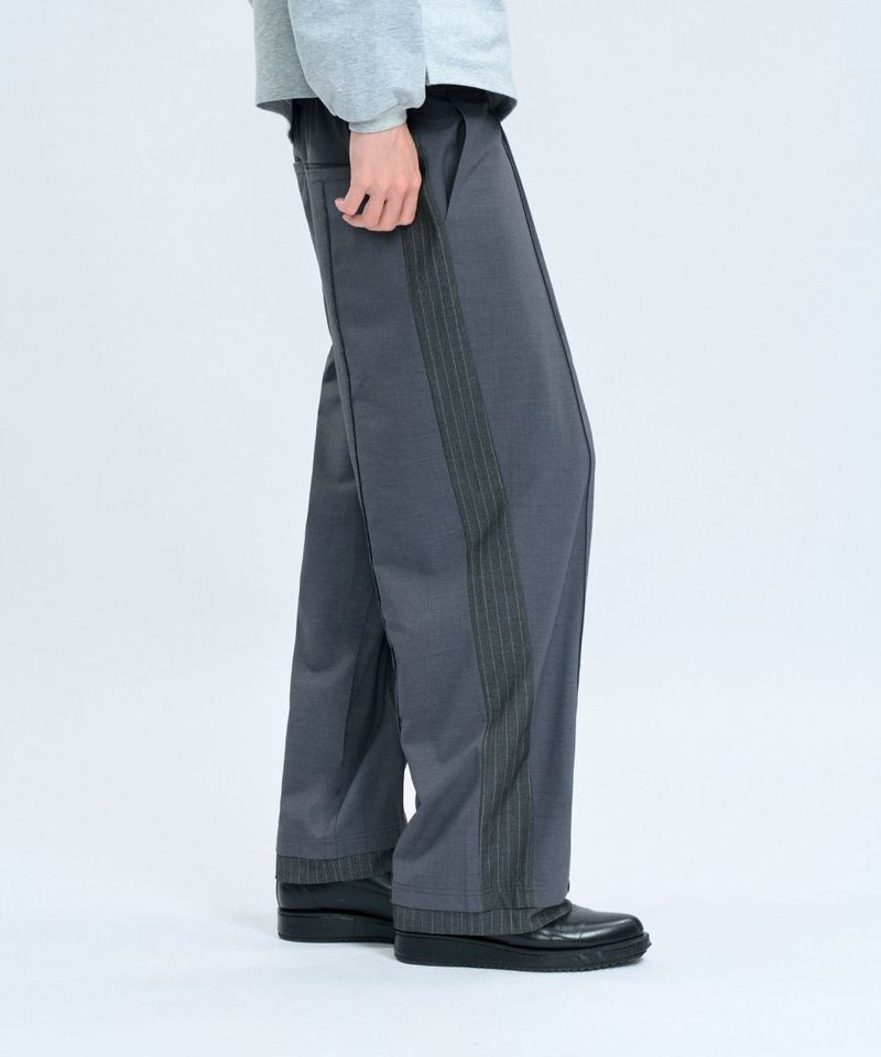 CRV4021-242 “Office Limited”Trousers 拼接條紋西裝褲