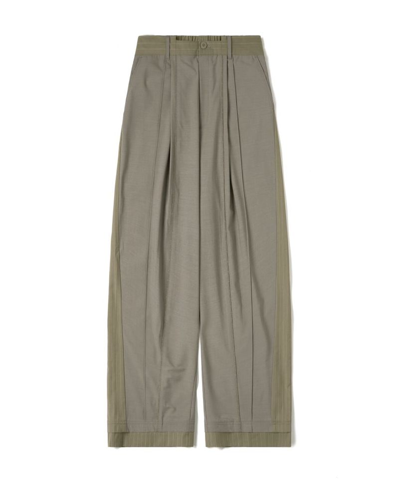 CRV4021-242 “Office Limited”Trousers 拼接條紋西裝褲