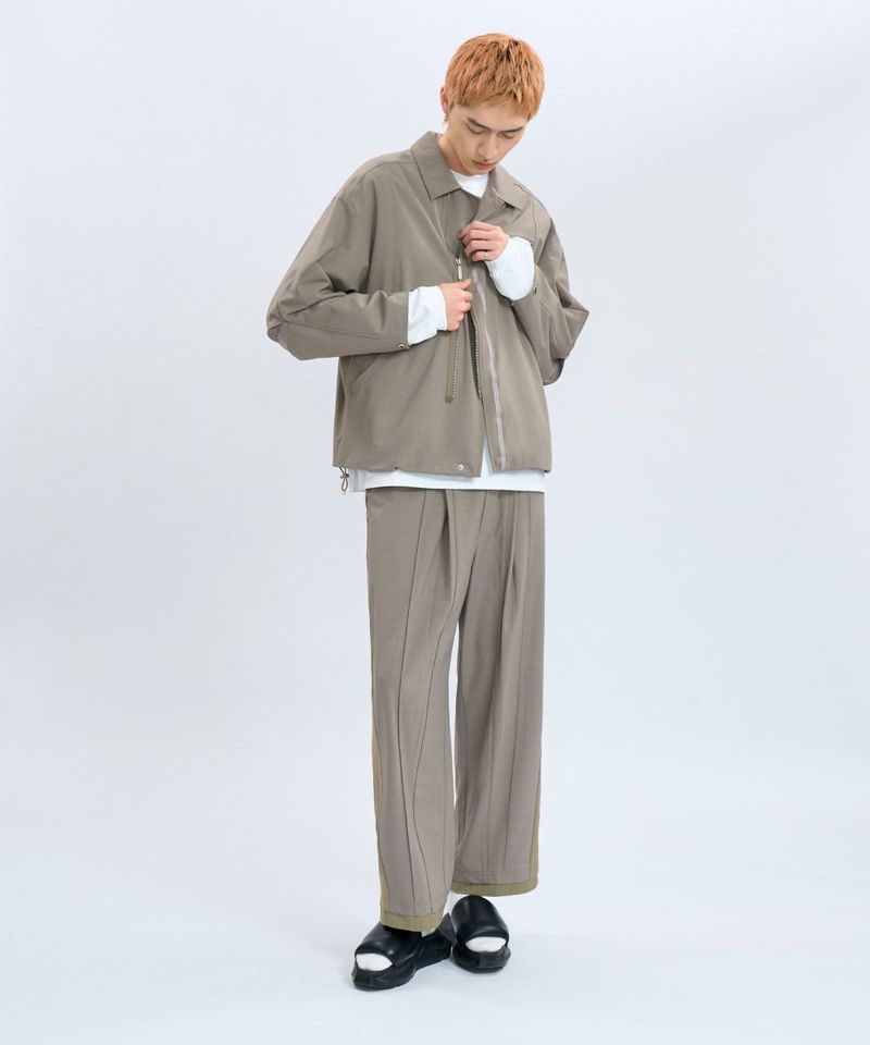 CRV4021-242 “Office Limited”Trousers 拼接條紋西裝褲