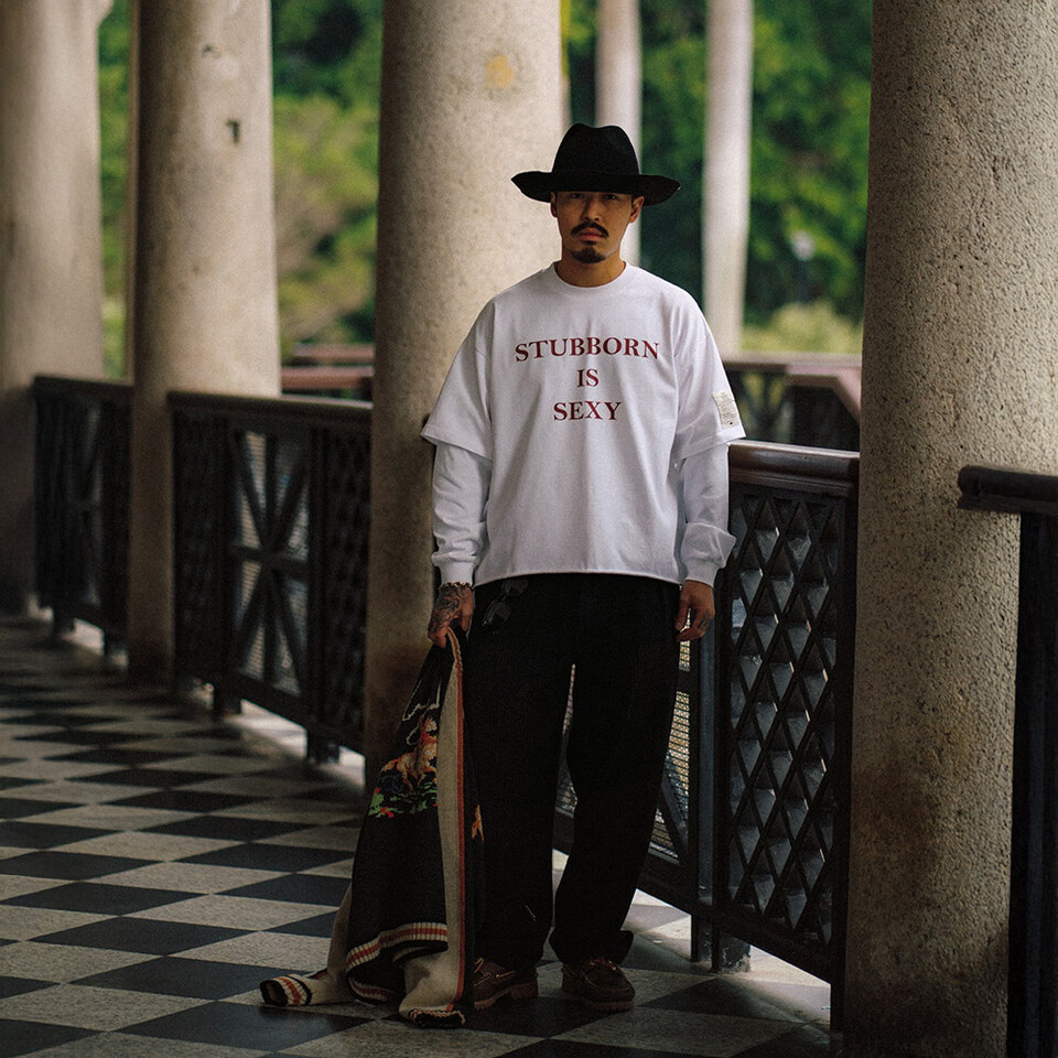 CSB0131-261 木馬圖像長袖上衣 Stubborn Is Sexy LS Tee Horse