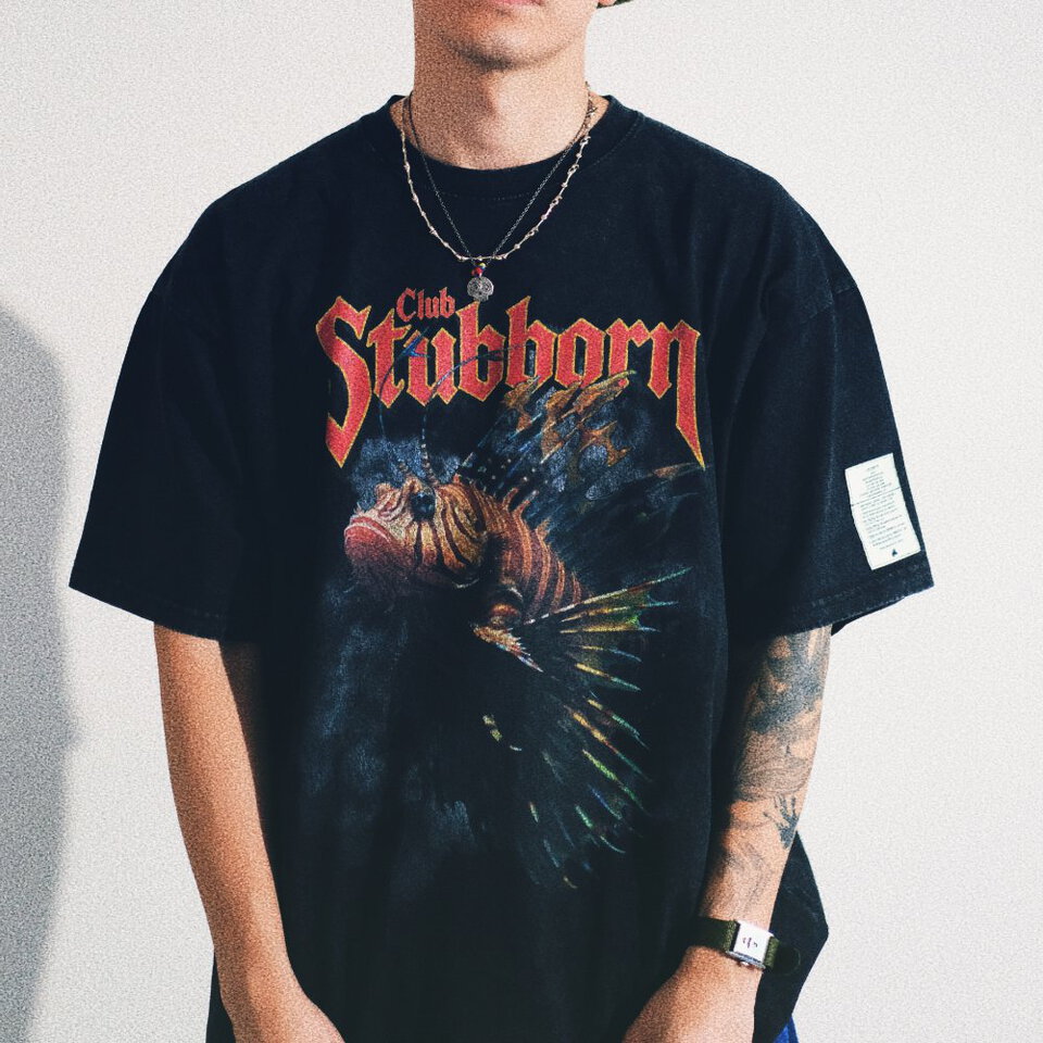 獅子魚圖Tee Metal Lion Fish Tee