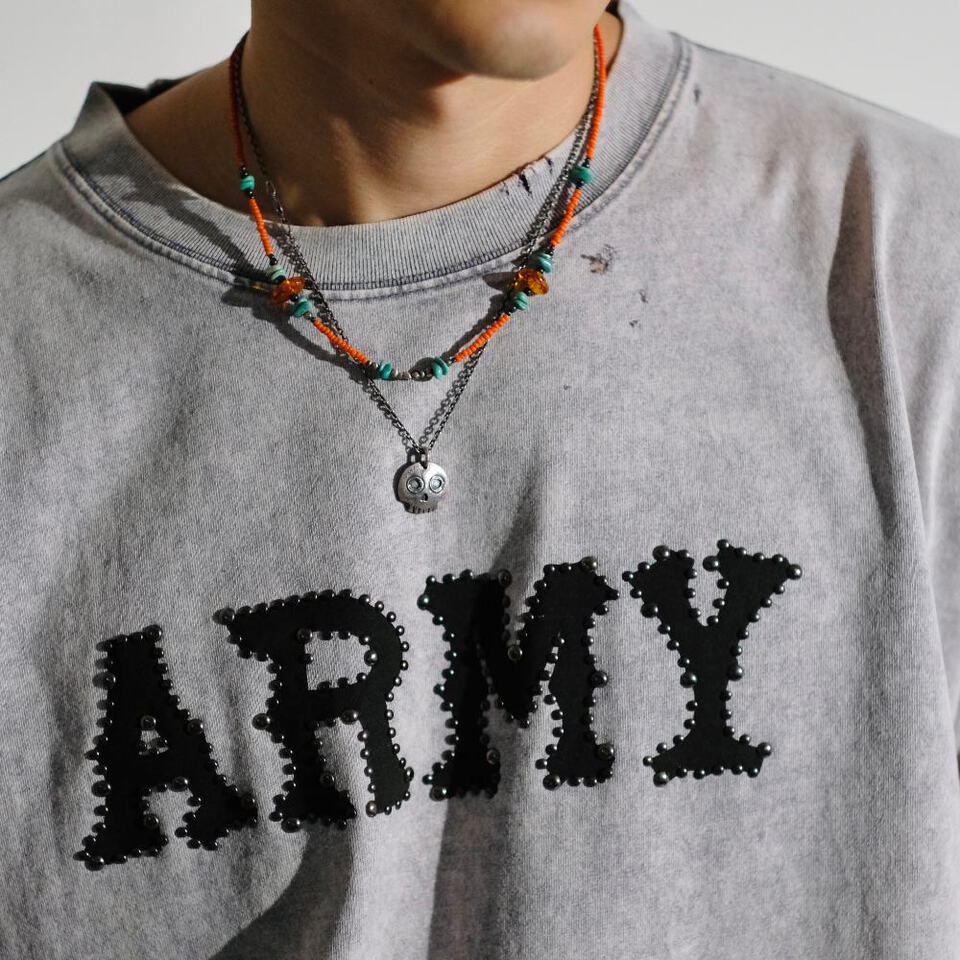 鉚釘LOGO短Tee The Studded Army Tee