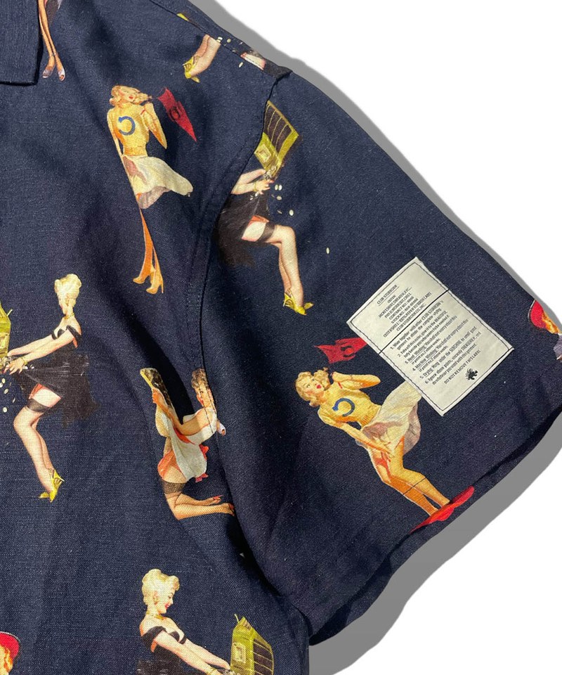 復古印花開領襯衫 Souvenir Shirt Zero