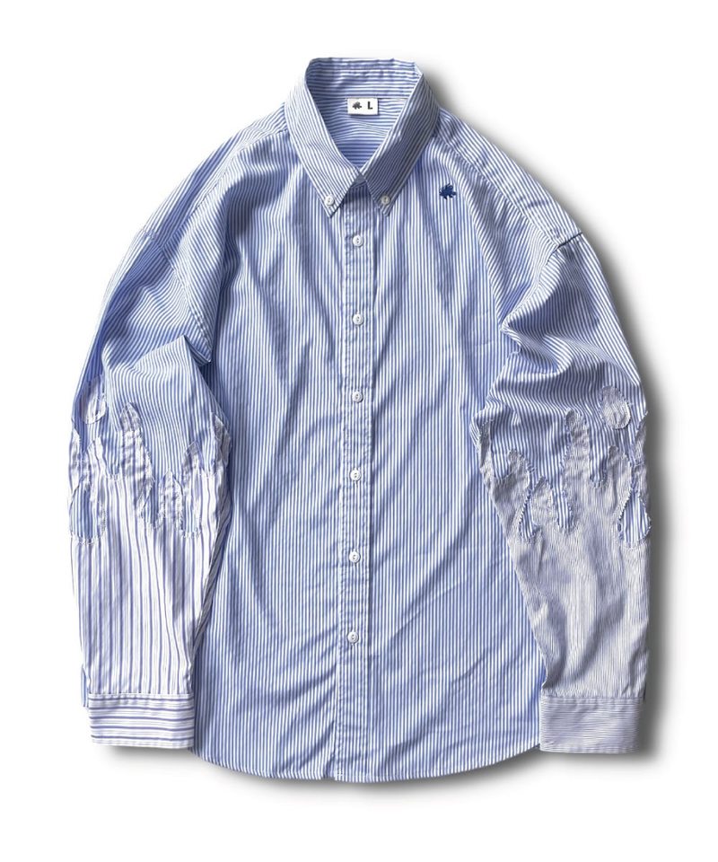 拼接條紋襯衫 The Flame Shirt