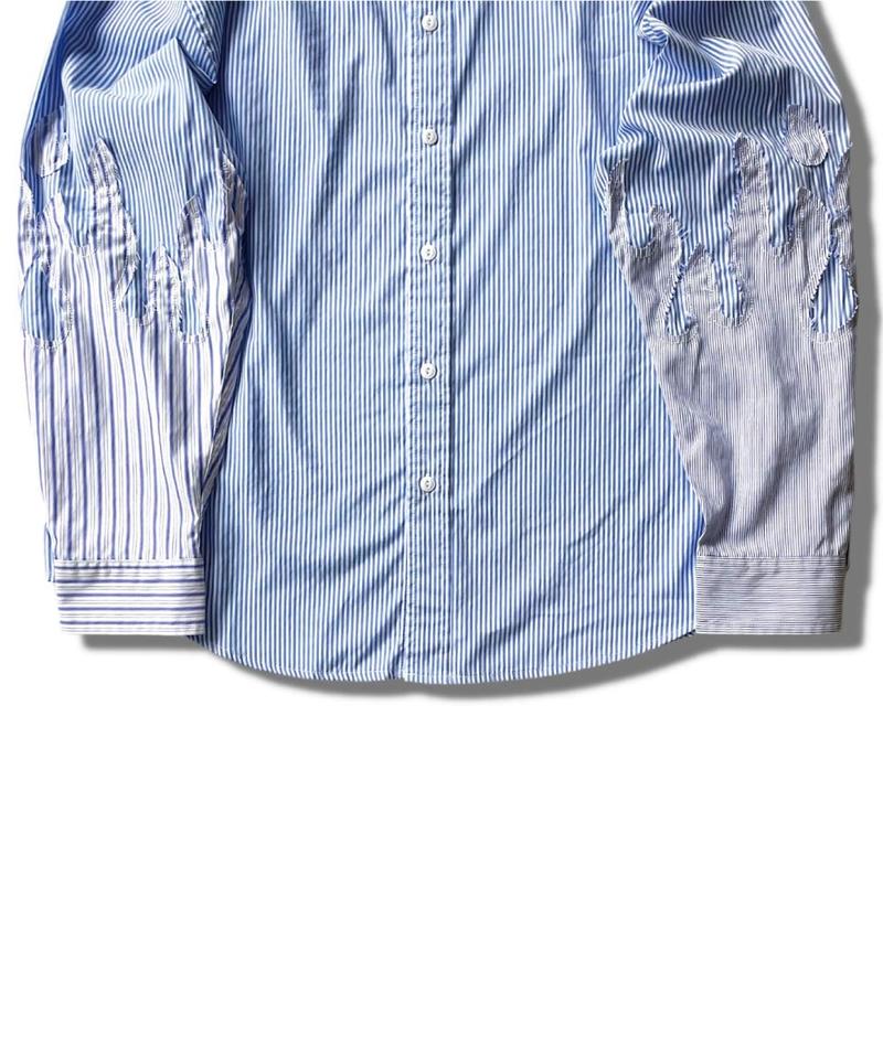 拼接條紋襯衫 The Flame Shirt