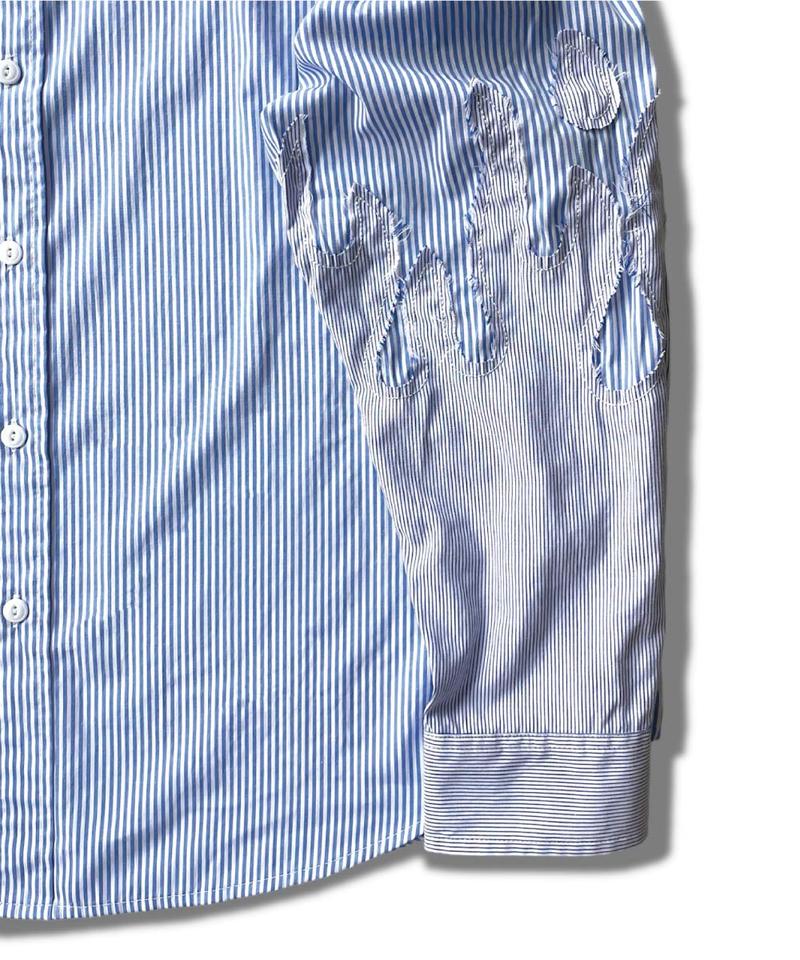 拼接條紋襯衫 The Flame Shirt