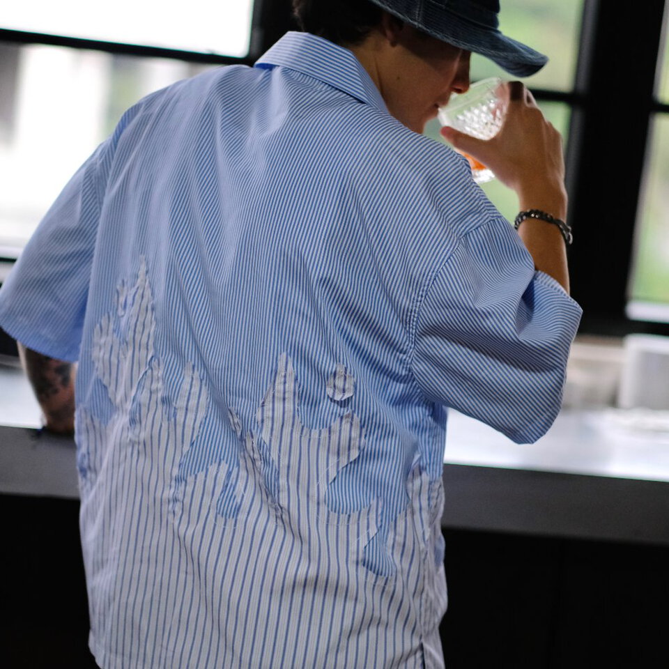 拼接條紋襯衫 The Flame SS Shirt