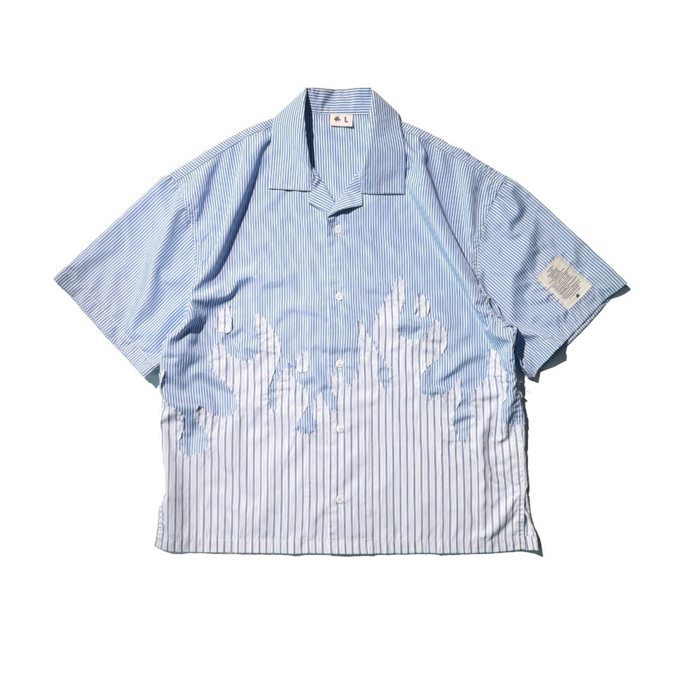 拼接條紋襯衫 The Flame SS Shirt