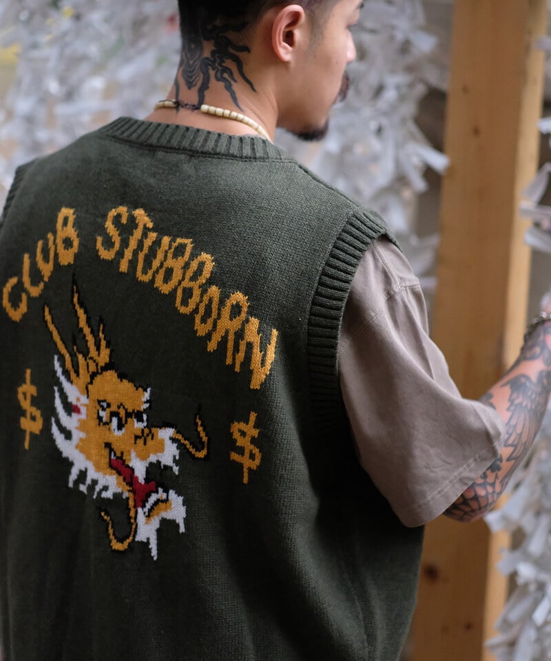 CSB0513-252 龍圖針織背心 Souvenir Knitted Vest