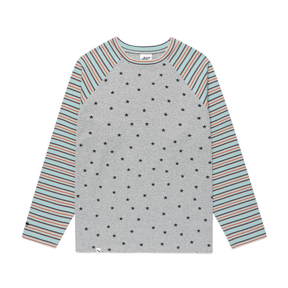 條紋星星長TEE STRIPED STAR RAGLAN LS TEE