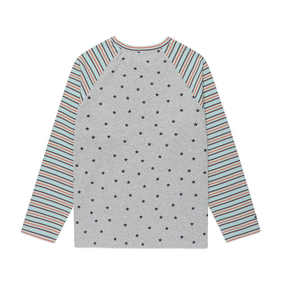 條紋星星長TEE STRIPED STAR RAGLAN LS TEE