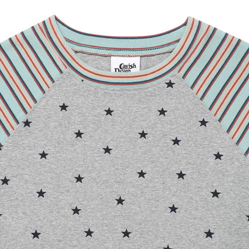 條紋星星長TEE STRIPED STAR RAGLAN LS TEE