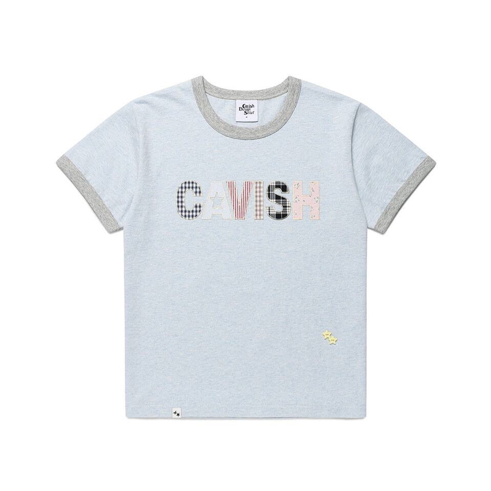 品牌滾邊短TEE CAVISH APPLIQUE RINGER SS TEE