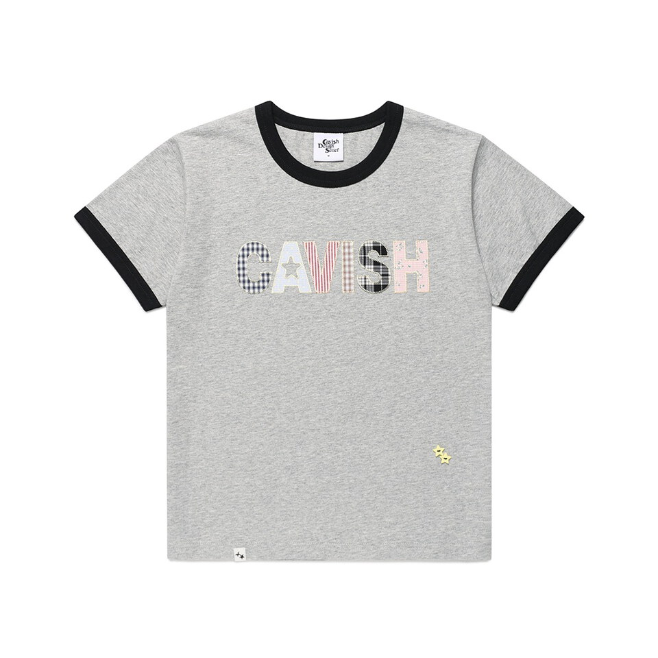品牌滾邊短TEE CAVISH APPLIQUE RINGER SS TEE