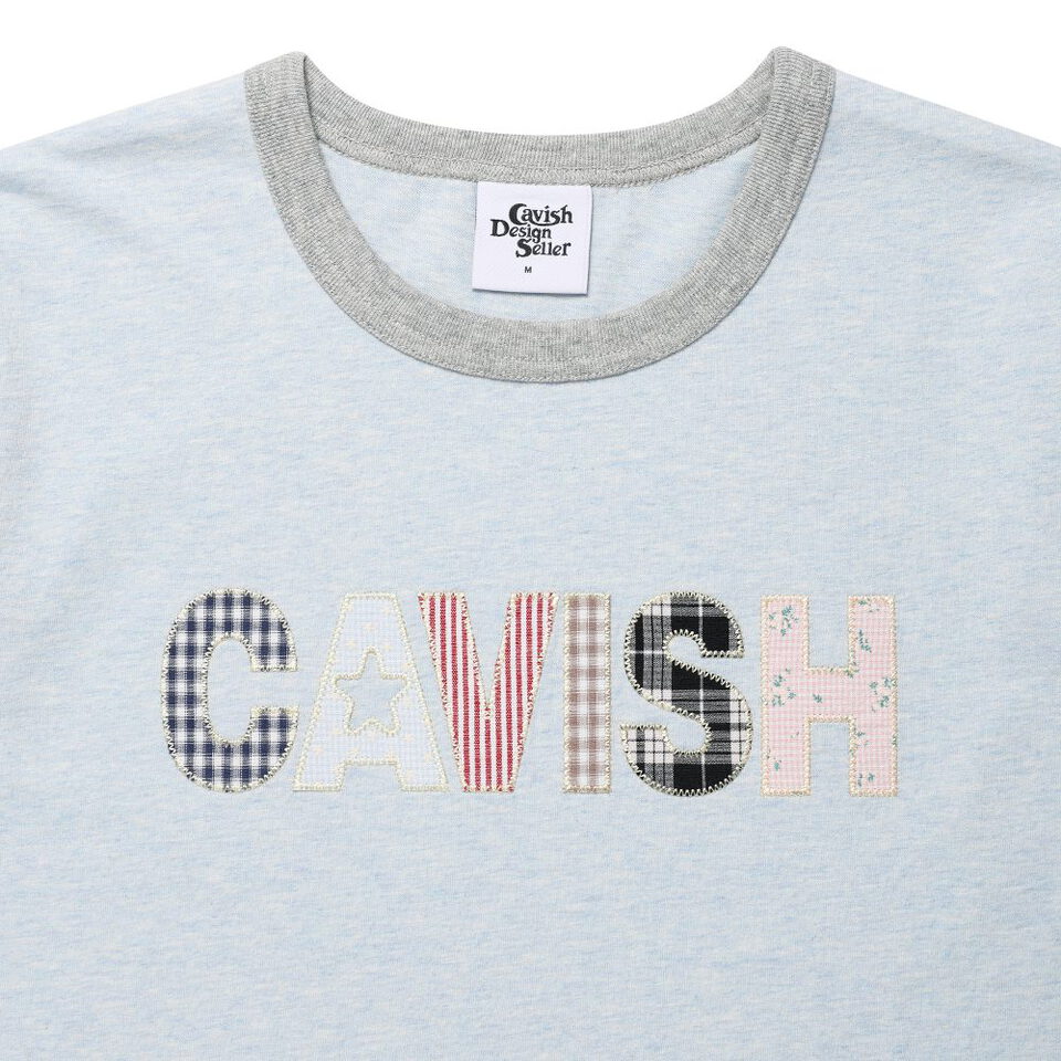 品牌滾邊短TEE CAVISH APPLIQUE RINGER SS TEE
