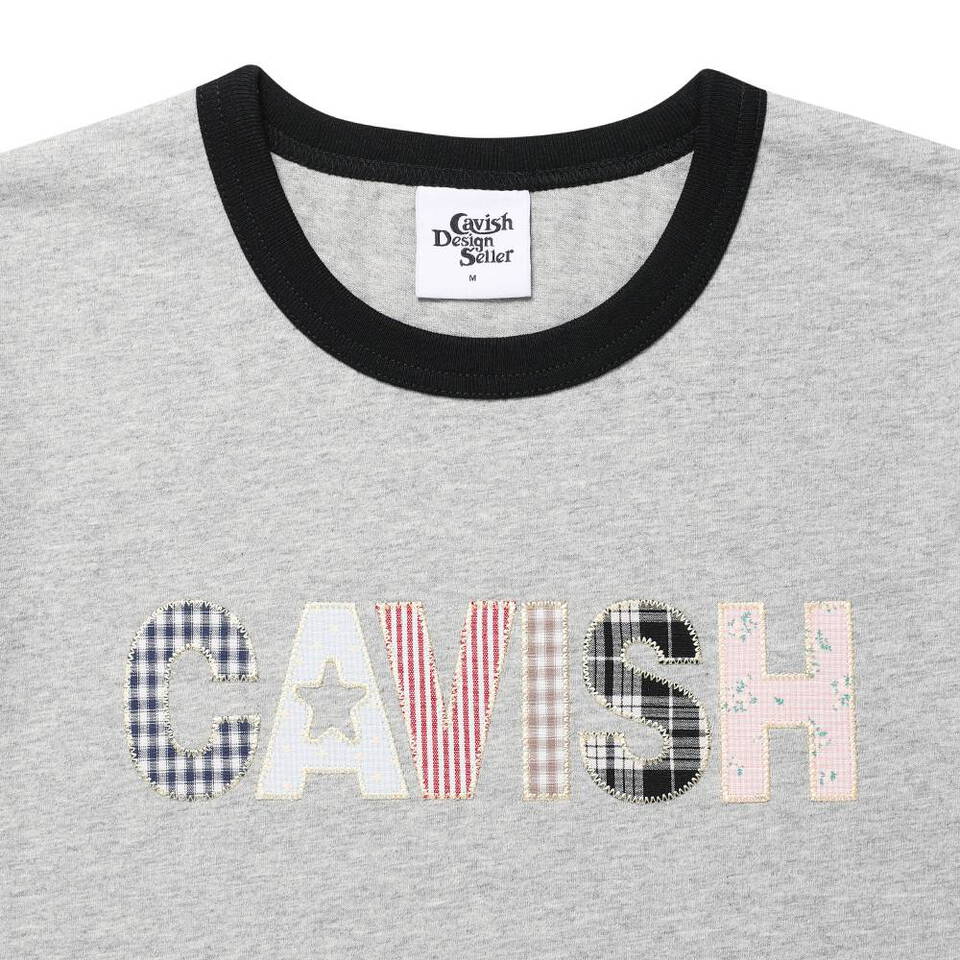 品牌滾邊短TEE CAVISH APPLIQUE RINGER SS TEE