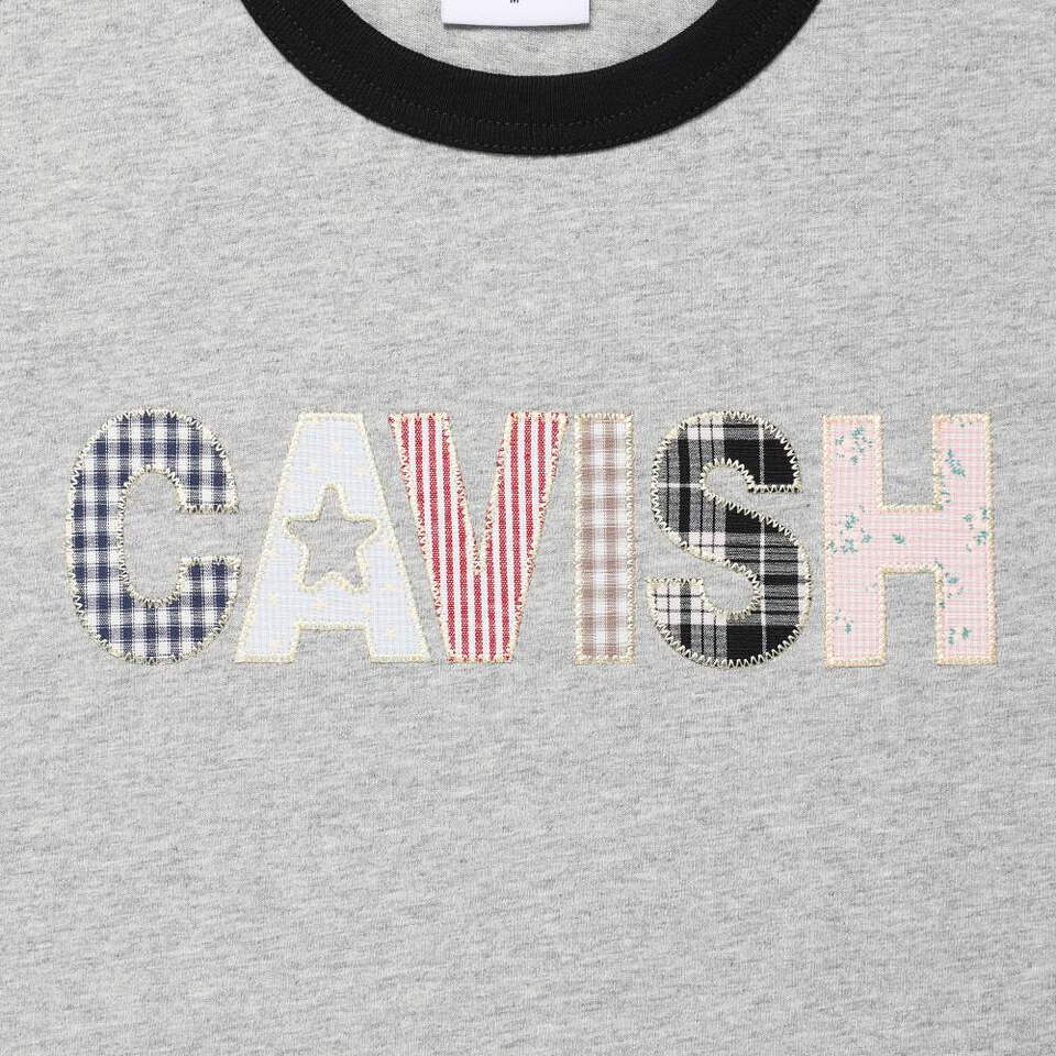 品牌滾邊短TEE CAVISH APPLIQUE RINGER SS TEE