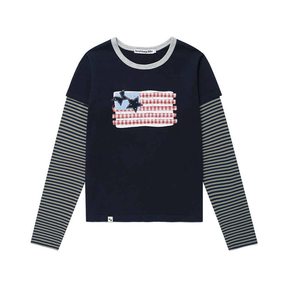 圖像層次長TEE OLD GRORY RINGER LAYERED LS TEE