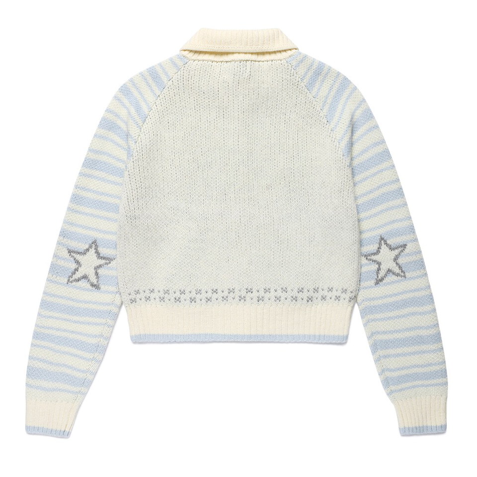 CVS0601-262 雙拉鏈針織外套 CATS BUTTON ZIP UP CARDIGAN