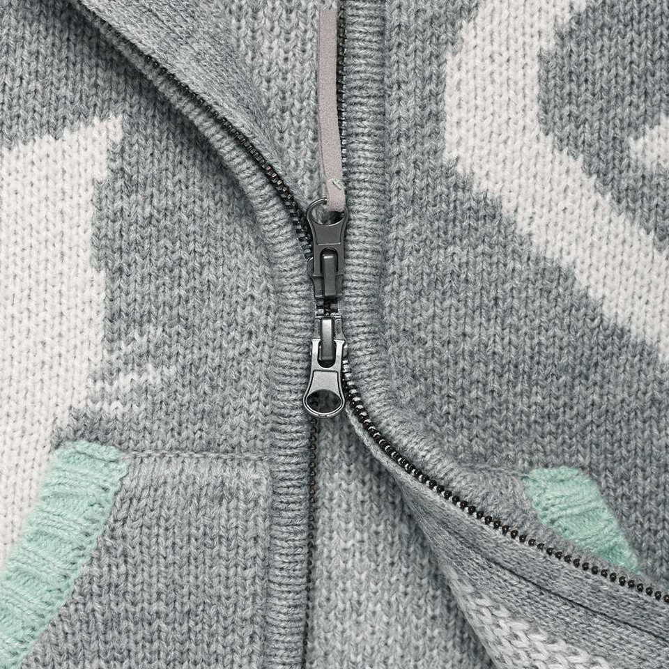 CVS0601-262 雙拉鏈針織外套 CATS BUTTON ZIP UP CARDIGAN