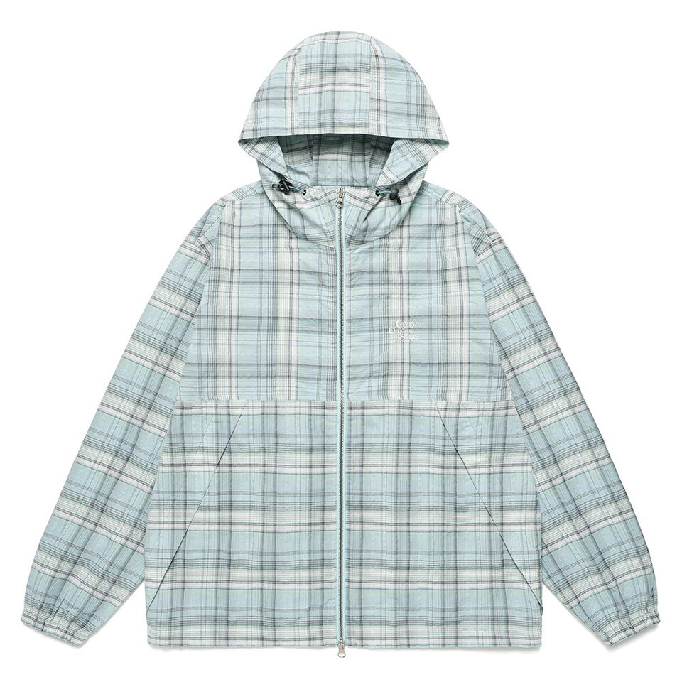 連帽風衣外套 HOODED CHECK WIND BREAKER