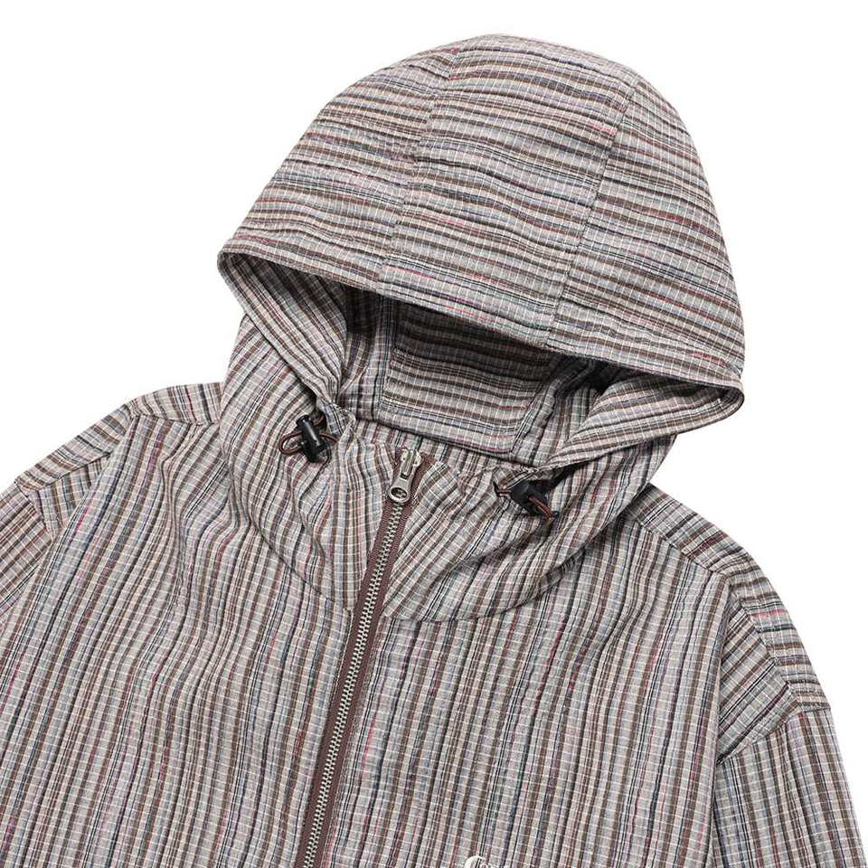 連帽風衣外套 HOODED CHECK WIND BREAKER