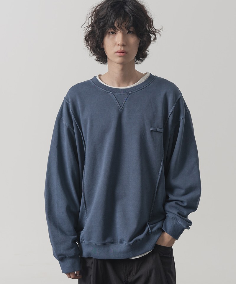 圓領大學Tee HORIZON PIGMENT DYING SWEAT T-SHIRT