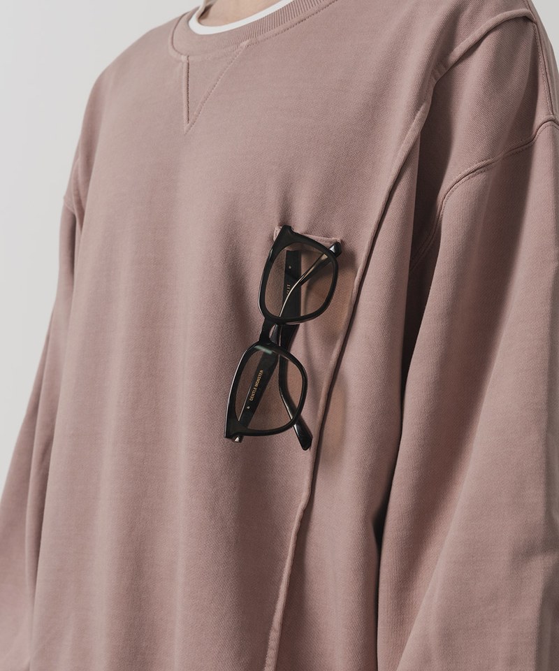 圓領大學Tee HORIZON PIGMENT DYING SWEAT T-SHIRT