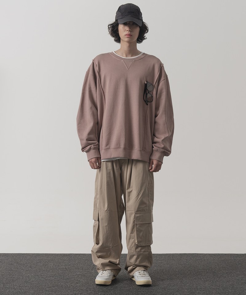 圓領大學Tee HORIZON PIGMENT DYING SWEAT T-SHIRT