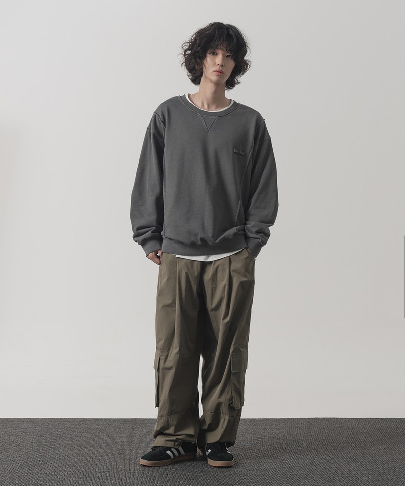 圓領大學Tee HORIZON PIGMENT DYING SWEAT T-SHIRT