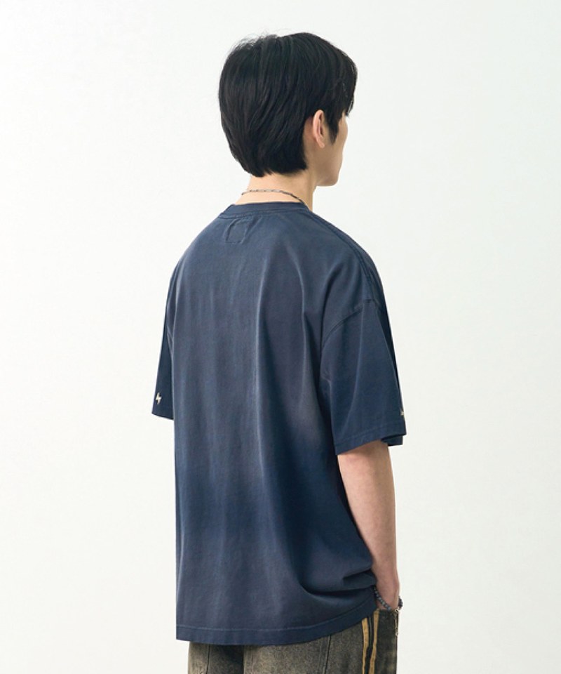 DMB0007-251 水洗短袖T恤 SMALL LOGO FADE WASHING HALF T-SHIRT